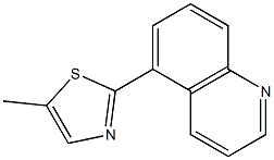 Quinoline, 5-(5-methyl-2-thiazolyl)- (4CI) Structure