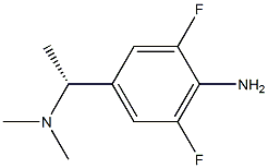 Benzenemethanamine, 4-amino-3,5-difluoro-N,N,-alpha--trimethyl-, (-alpha-R)- (9CI) Struktur