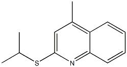 Lepidine, 2-(isopropylmercapto)- (4CI) Structure