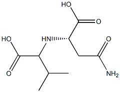 Asparagine,  N-(1-carboxy-2-methylpropyl)-,  DL-  (5CI) Struktur