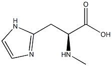 1H-Imidazole-2-propanoic  acid,  -alpha--(methylamino)-,  (-alpha-S)-  (9CI) Structure