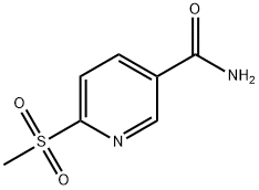 6-(甲磺酰基)烟酰胺, 845875-80-1, 结构式