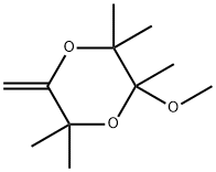 p-Dioxane,  3-methoxy-2,2,3,5,5-pentamethyl-6-methylene-  (4CI) Struktur