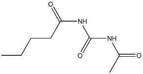 Urea,  1-acetyl-3-valeryl-  (4CI) Structure