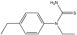 Urea,  1-ethyl-1-(p-ethylphenyl)-2-thio-  (4CI) Structure
