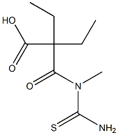Malonamic  acid,  -alpha-,-alpha--diethyl-N-(methylthiocarbamyl)-  (4CI) Struktur