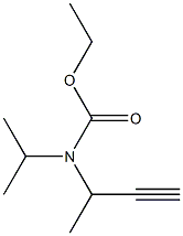 Carbamic  acid,  isopropyl(1-methyl-2-propynyl)-,  ethyl  ester  (5CI) 化学構造式