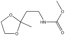 Carbamic  acid,  [2-(2-methyl-1,3-dioxolan-2-yl)ethyl]-,  methyl  ester  (5CI) Struktur