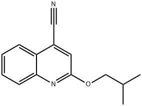 Cinchoninonitrile,  2-isobutoxy-  (4CI) Structure