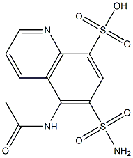 8-Quinolinesulfonic  acid,  5-acetamido-6-sulfamyl-  (4CI),855765-78-5,结构式