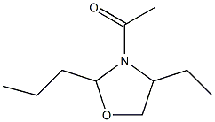 Oxazolidine,  3-acetyl-4-ethyl-2-propyl-  (5CI) Structure