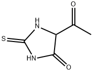 Hydantoin,  5-acetyl-2-thio-  (5CI) Structure