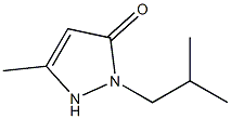 3-Pyrazolin-5-one,  1-isobutyl-3-methyl-  (5CI),857989-07-2,结构式