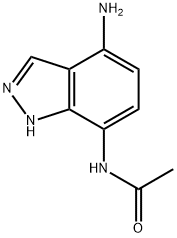 Indazole,  7-acetamido-4-amino-  (5CI) Structure