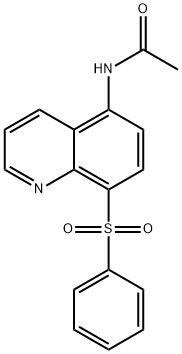 Quinoline,  5-acetamido-8-(phenylsulfonyl)-  (4CI)|