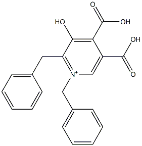 Pyridinium,  1,2-dibenzyl-4,5-dicarboxy-3-hydroxy-  (5CI) Struktur