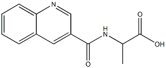 3-Quinolinecarboxamide,  N-(1-carboxyethyl)-  (5CI) Structure