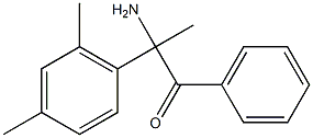 Acetophenone,  -alpha--amino-2,4,6-trimethyl--alpha--phenyl-  (4CI) Struktur