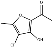 Ketone,  4-chloro-3-hydroxy-5-methyl-2-furyl  methyl  (2CI) Structure