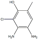 o-Cresol,  4,5-diamino-6-chloro-  (2CI) Structure