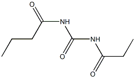 Urea,  1-butyryl-3-propionyl-  (4CI) Struktur