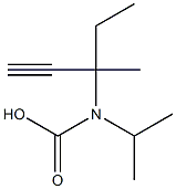 Carbamic  acid,  isopropyl-,  1-ethyl-1-methyl-2-propynyl  (6CI) Struktur
