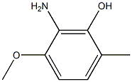 o-Cresol,  6-amino-5-methoxy-  (3CI) Structure