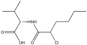 Valine,  N-(2-chlorohexanoyl)-,  DL-  (6CI) Struktur