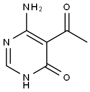 Ketone, 4-amino-6-hydroxy-5-pyrimidinyl methyl (7CI) Structure