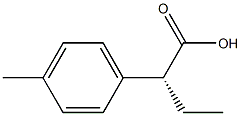 Benzeneacetic acid, -alpha--ethyl-4-methyl-, (-alpha-R)- (9CI) 化学構造式