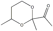 Ketone, 2,4-dimethyl-m-dioxan-2-yl methyl (7CI) Structure