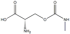 Serine, methylcarbamate (6CI) 化学構造式