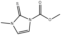 4-Imidazoline-1-carboxylic  acid,  3-methyl-2-thioxo-,  methyl  ester  (6CI) 结构式
