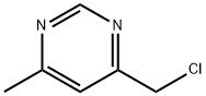 ピリミジン, 4-(クロロメチル)-6-メチル- 化学構造式