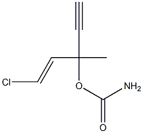 Carbamic acid, 3-chloro-1-ethynyl-1-methylallyl ester (6CI) Struktur