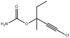 Carbamic acid, 3-chloro-1-ethyl-1-methyl-2-propynyl ester (6CI) Struktur