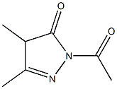 2-Pyrazolin-5-one,  1-acetyl-3,4-dimethyl-  (6CI) 结构式