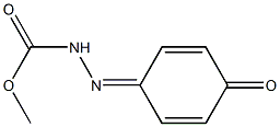 Carbazic  acid,  3-(4-oxo-2,5-cyclohexadien-1-ylidene)-,  methyl  ester  (6CI) Struktur