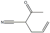 4-Pentenenitrile, 2-acetyl- (6CI) Structure
