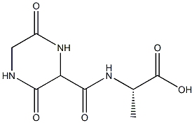 Alanine,  N-(3,6-dioxo-2-piperazinylcarbonyl)-  (6CI) 结构式