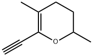 2H-Pyran, 6-ethynyl-3,4-dihydro-2,5-dimethyl- (6CI) 结构式