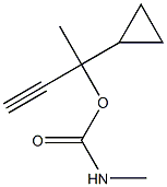 Carbamic acid, methyl-, 1-cyclopropyl-1-methyl-2-propynyl ester (6CI) Structure