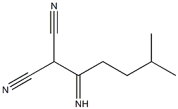 Malononitrile,  (4-methylvalerimidoyl)-  (6CI) Struktur