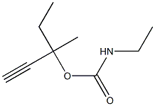 Carbamic acid, ethyl-, 1-ethyl-1-methyl-2-propynyl ester (6CI) Struktur