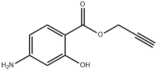Salicylic acid, 4-amino-, 2-propynyl ester (6CI) Struktur