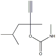 Carbamic acid, methyl-, 1-isobutyl-1-methyl-2-propynyl ester (6CI) Structure