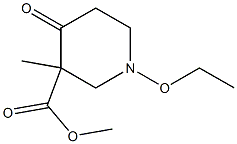 Nipecotic acid, 1-ethoxy-3-methyl-4-oxo-, methyl ester (6CI)|