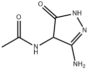 2-Pyrazolin-5-one,  4-acetamido-3-amino-  (6CI) Structure