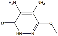 3(2H)-Pyridazinone,  4,5-di-amino-6-methoxy-  (6CI) Structure