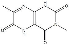 2,4,6(1H,3H,5H)-Pteridinetrione,  3,7-dimethyl-  (6CI),99584-43-7,结构式